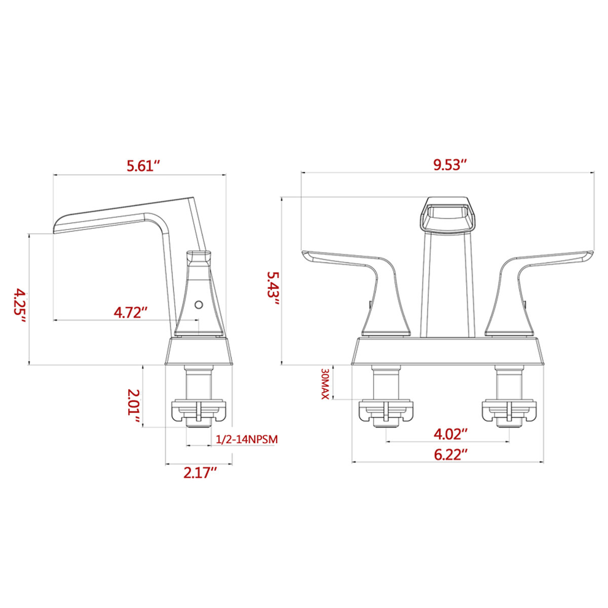 MAXWELL Centerset Bathroom Faucet with Drain Assembly & Reviews Wayfair